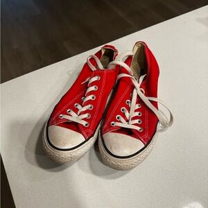 Converse Red and White Sneakers